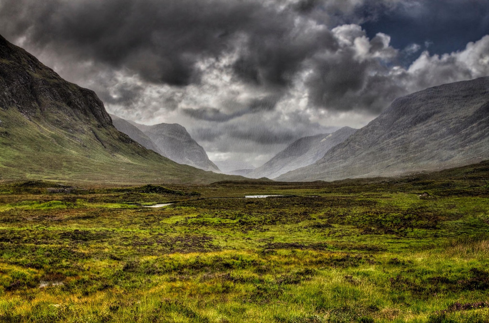 Glencoe under moving weather